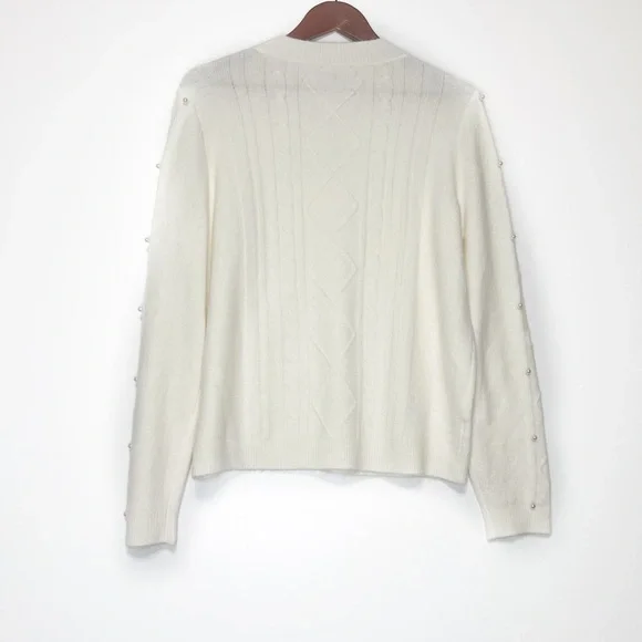 Loft cream pearl sweater NWT - Picture 3 of 4